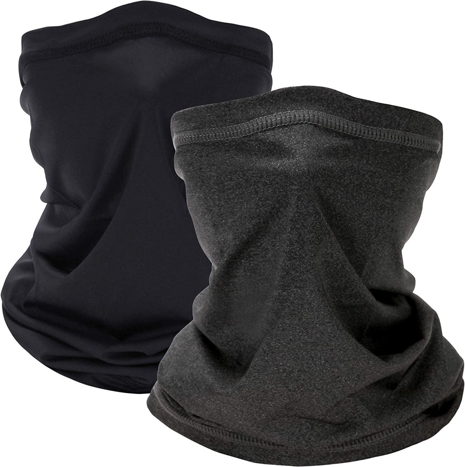 2 Pack Breathable Cooling Neck Gaiters, Ice Silk Face Shield Scarf, Multifunctional Headwear Bandana Face Cover,Uv Protection Headband Scarf,Reusable Stretchy Balaclava for Cycling Fishing